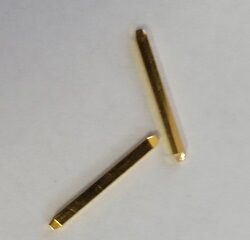 Pin SM C02 PIN L=12.0mm 1.14x1.14mm - Schmid-M SM C02 PIN L=12.0mm 1.14x1.14mm PIN only without plastic length 12.0mm Gold plate 1u